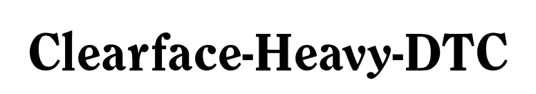 Clearface-Heavy-DTC font preview