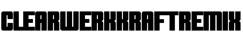 Clearwerkkraftremix font preview