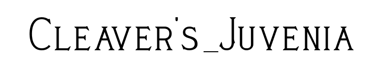 Cleaver's_Juvenia font preview