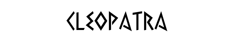 Cleopatra font preview