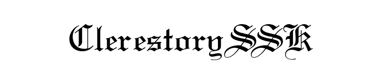 ClerestorySSK font preview