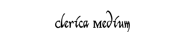 Clerica Medium font preview