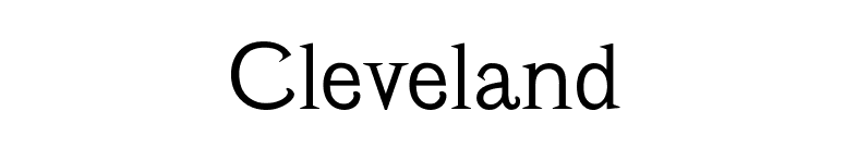 Cleveland font preview