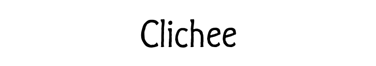 Clichee font preview
