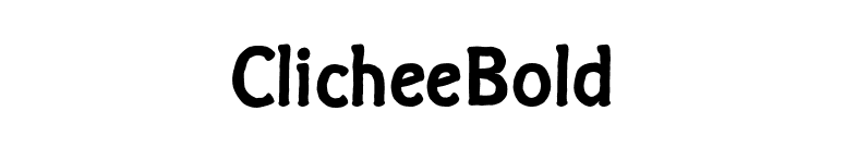 ClicheeBold font preview