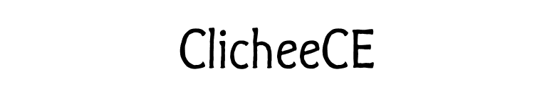 ClicheeCE font preview