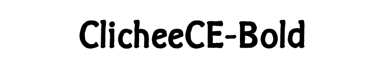 ClicheeCE-Bold font preview