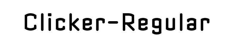 Clicker-Regular font preview