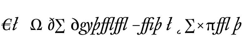 CliffordEighteen-ItalicExpert font preview