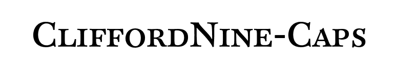CliffordNine-Caps font preview