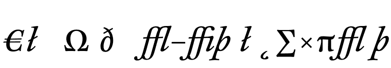 CliffordNine-ItalicExpert font preview