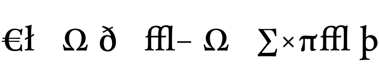 CliffordNine-RomanExpert font preview