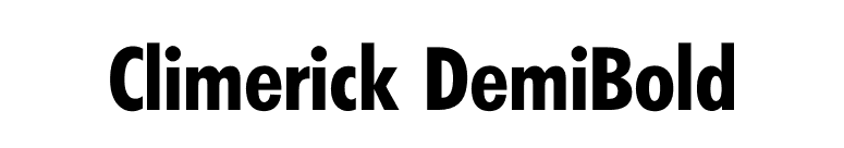 Climerick DemiBold font preview