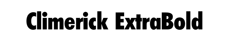 Climerick ExtraBold font preview
