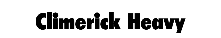 Climerick Heavy font preview