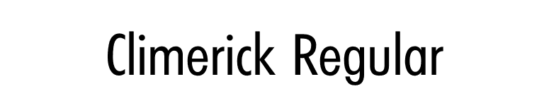 Climerick Regular font preview