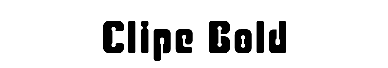 Clipe Bold font preview