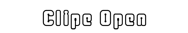 Clipe Open font preview