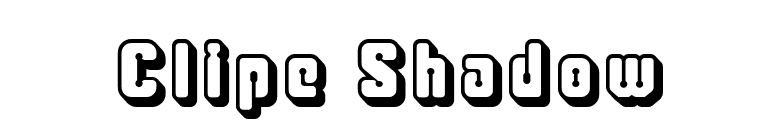 Clipe Shadow font preview