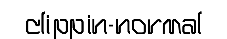 Clippin-Normal font preview