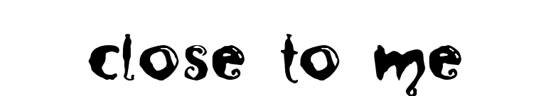 Close to Me font preview
