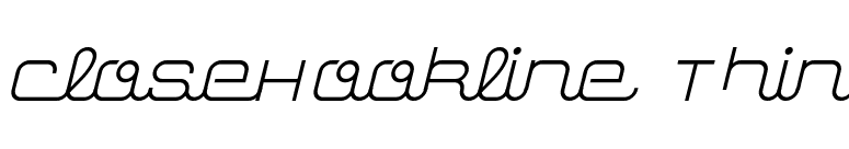 closeHookline Thin font preview