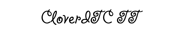 CloverITC TT font preview
