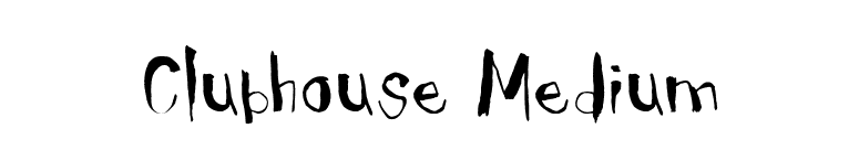 Clubhouse Medium font preview