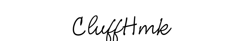 CluffHmk font preview