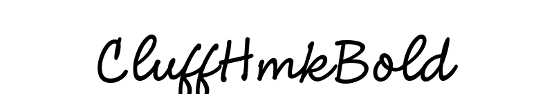 CluffHmkBold font preview