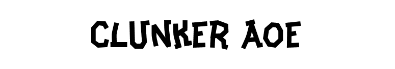 Clunker AOE font preview