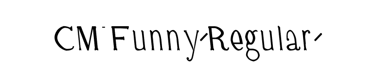 CM_Funny Regular  font preview