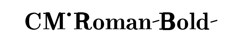 CM_Roman Bold  font preview