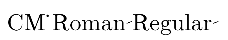CM_Roman Regular  font preview