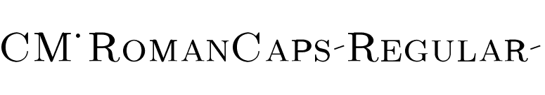 CM_RomanCaps Regular  font preview