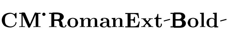 CM_RomanExt Bold  font preview