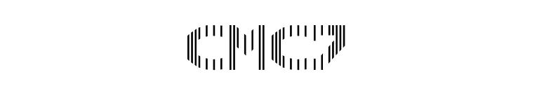CMC7 font preview