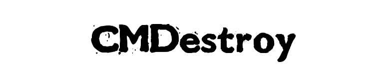 CMDestroy font preview