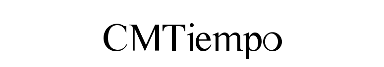 CMTiempo font preview