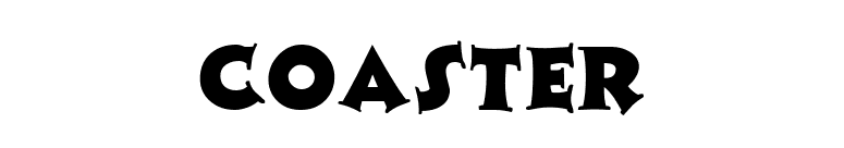 Coaster font preview