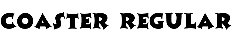 Coaster Regular font preview