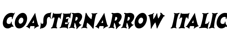 CoasterNarrow Italic font preview