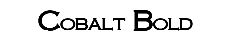 Cobalt Bold font preview