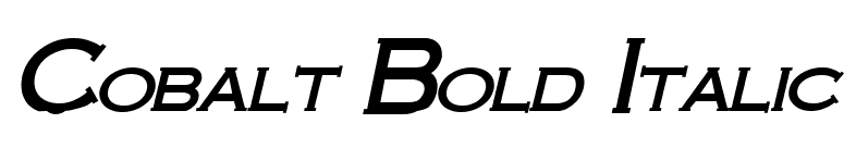 Cobalt Bold Italic font preview