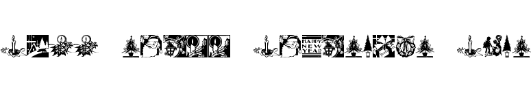 Cobb Shinn Christmas Cuts font preview