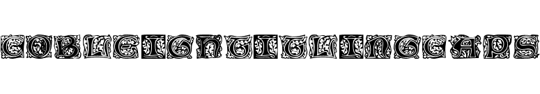 CobleighTitlingCaps font preview