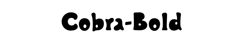 Cobra-Bold font preview