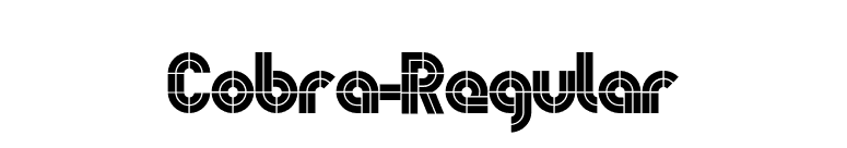 Cobra-Regular font preview