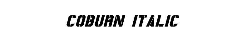 Coburn Italic font preview