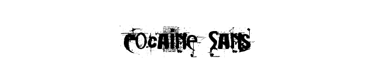 Cocaine Sans font preview